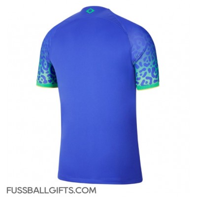 Brasilien Fußballbekleidung Auswärtstrikot WM 2022 Kurzarm
